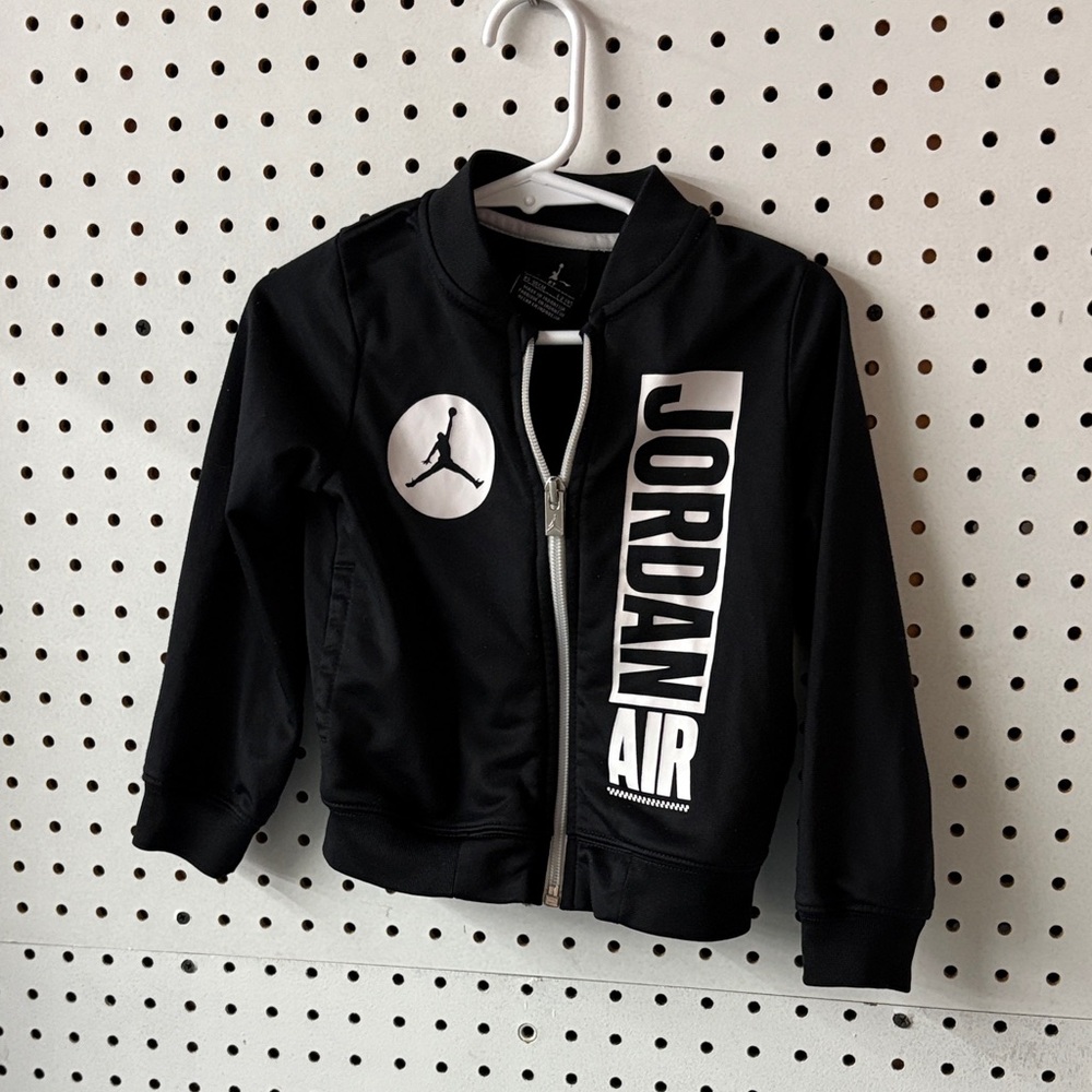 Jordan Black and White Zip-Up Jacket